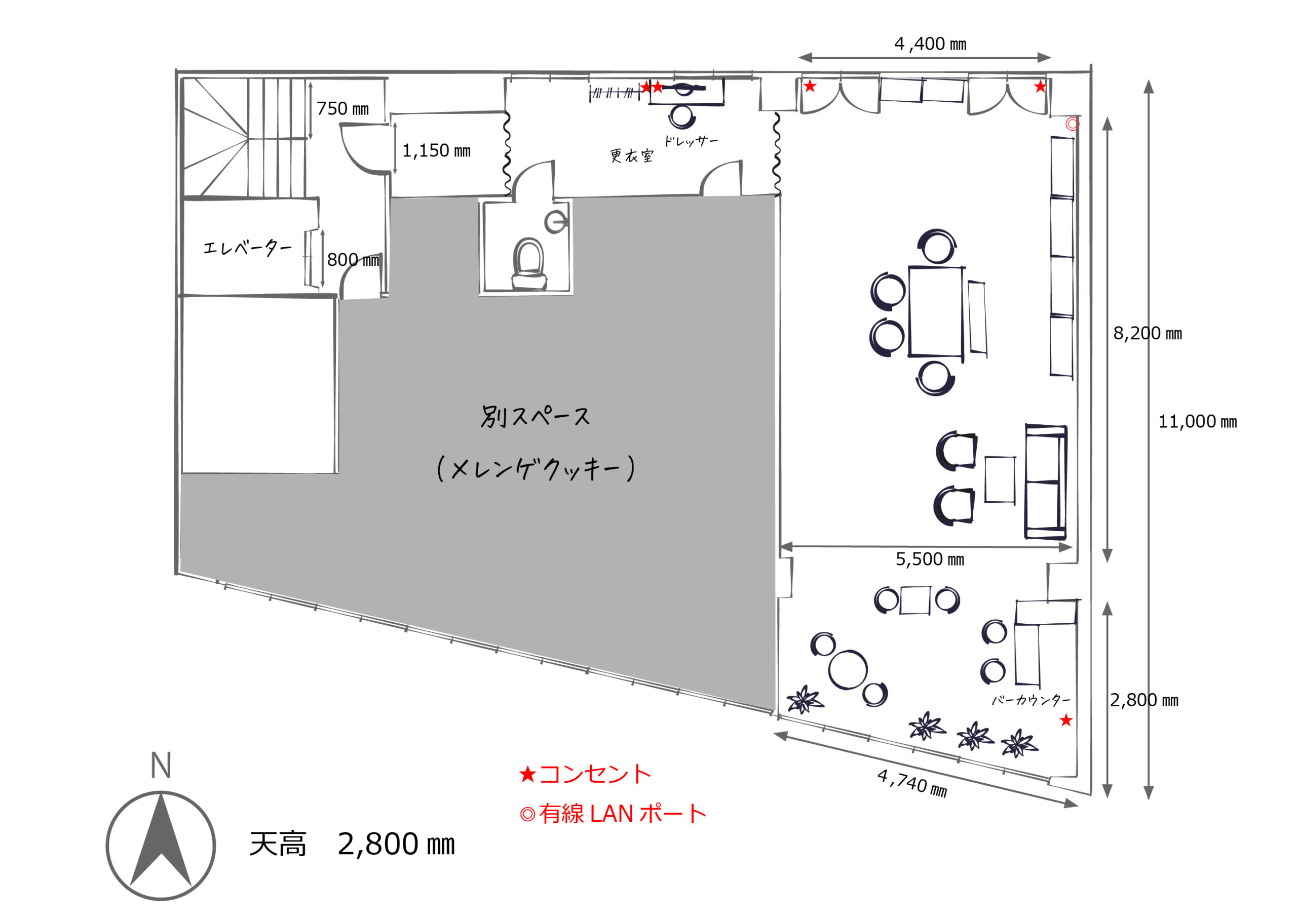 間取り図（メレンゲ＆キャラメル　レイヤー）